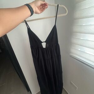 SHEIN Black Backless Dress